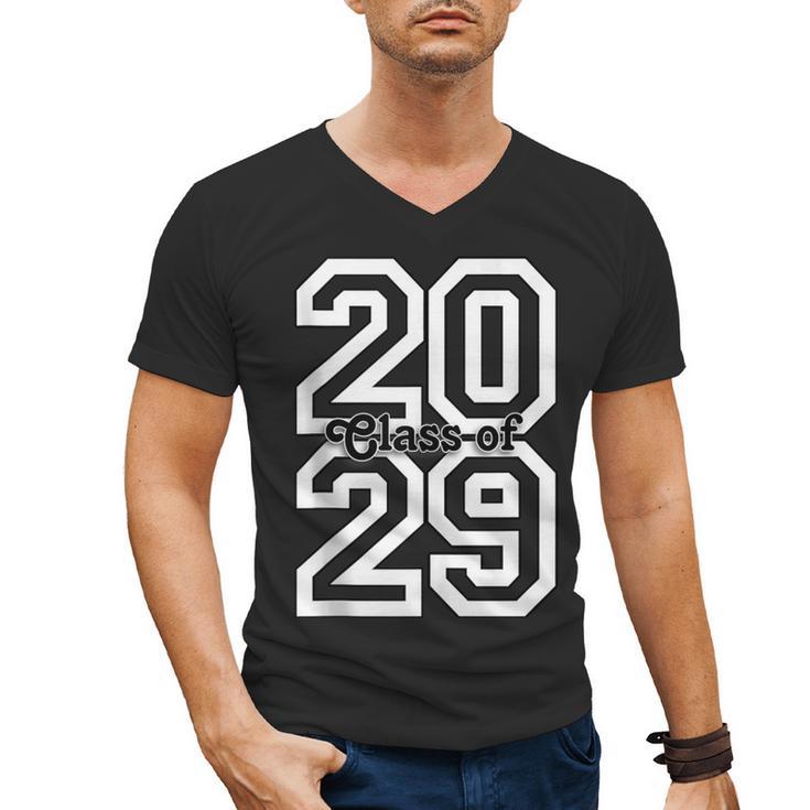 Class Of 2029 Graduating School Class Of 2029 Graduation Men's V-Neck T-Shirt