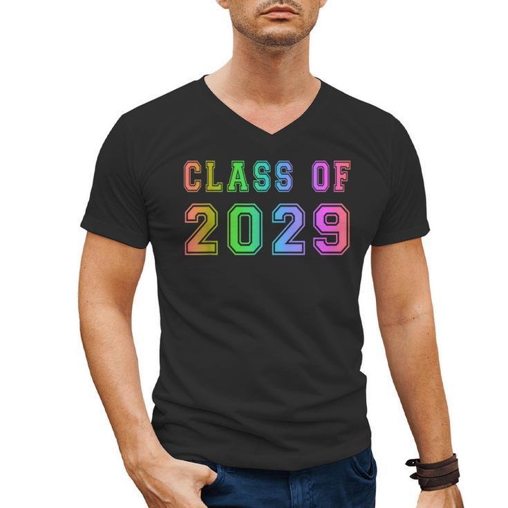 Class Of 2029 High School Graduation Date Graduate T Shirt Men's V-Neck T-Shirt