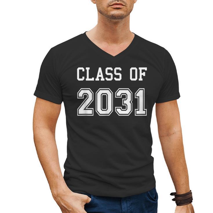 Class Of 2031 Shirt Graduation School Future Graduate Men's V-Neck T-Shirt