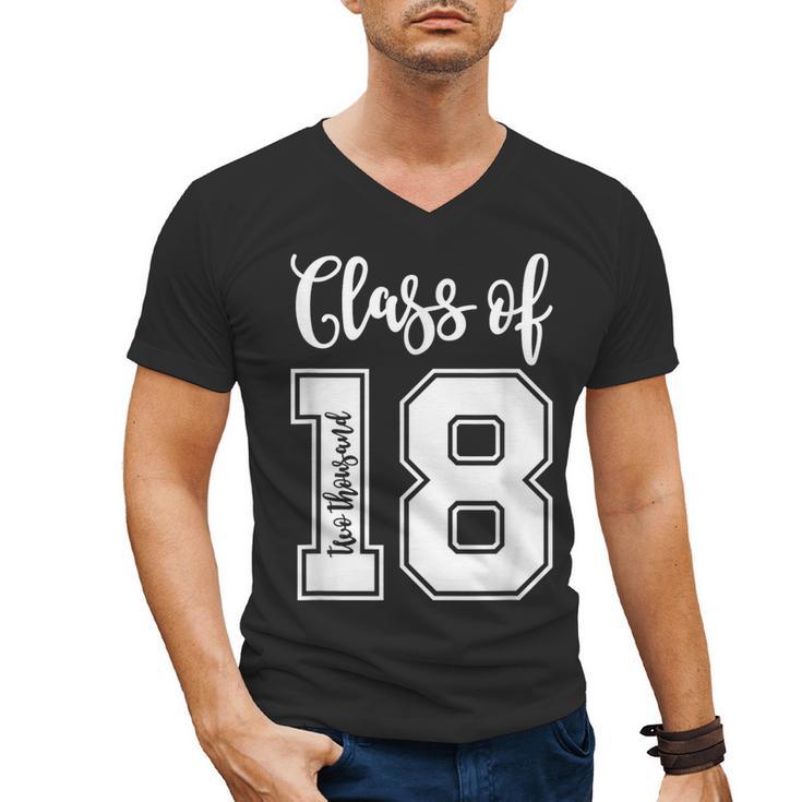 Class Of Two Thousand 18 Shirt Graduation  T-Shirt Men's V-Neck T-Shirt