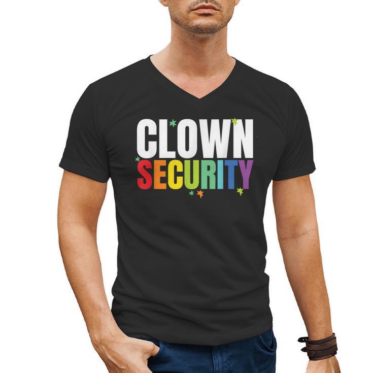 Clown Security Halloween Dad Mom Costume Men's V-Neck T-Shirt