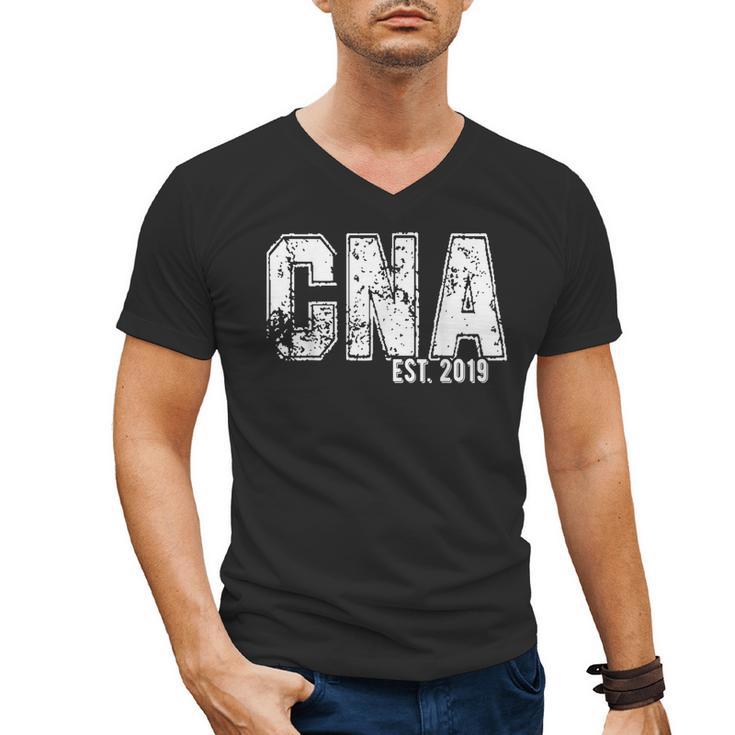 CNAs Graduation Shirt CNA Est 2019 Men's V-Neck T-Shirt