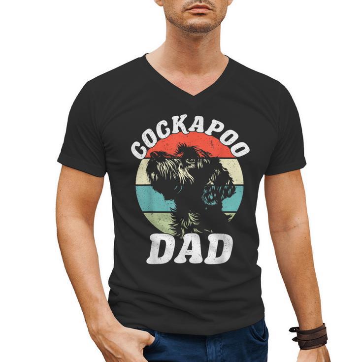 Cockapoo Dad Dog Father's Day Vintage Pet Men Women Kids Men's V-Neck T-Shirt