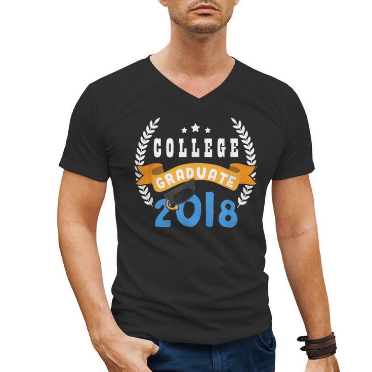 College Graduation Shirts Graduate Grad  2018 Men's V-Neck T-Shirt