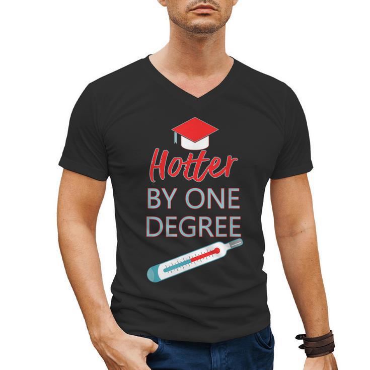 Cool Hotter By One Degree Graduation Teesadf Men's V-Neck T-Shirt