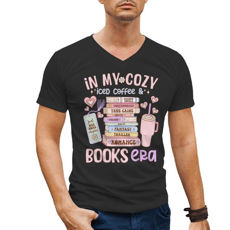 In My Cozy Iced Coffee And Books Era Men's V-Neck T-Shirt