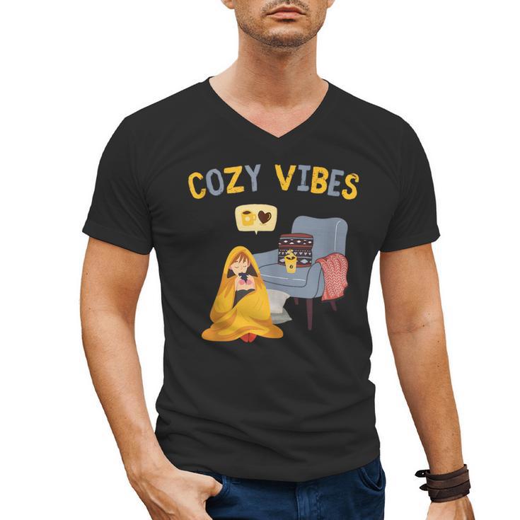 Cozy Vibes Atmospheric Introvert Men's V-Neck T-Shirt
