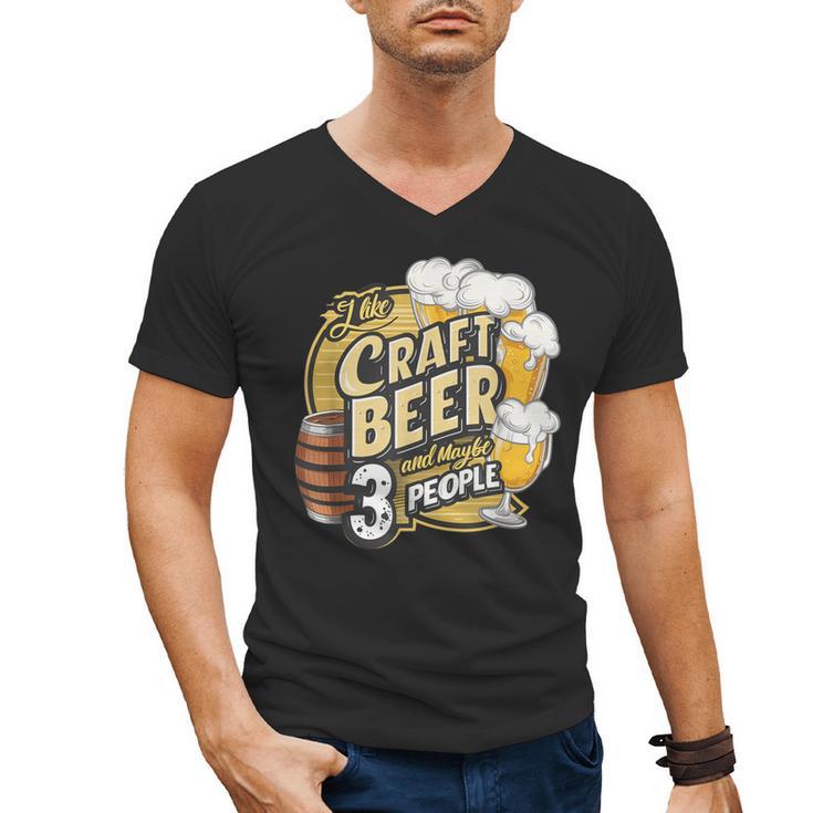 Craft Beer Lover Introverted & Hoppy Men's V-Neck T-Shirt