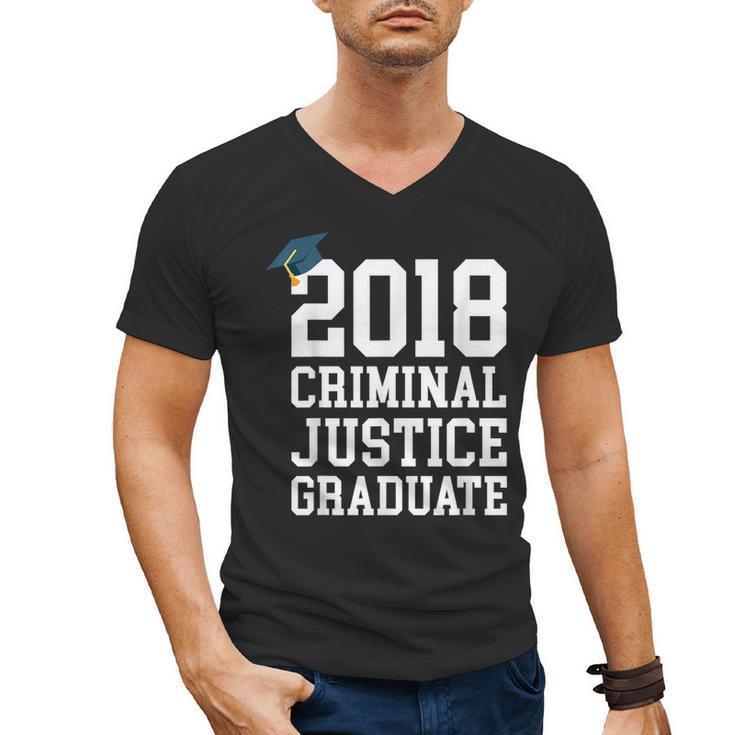 Criminal Justice Major Shirt 2018 Graduate Graduation E Men's V-Neck T-Shirt