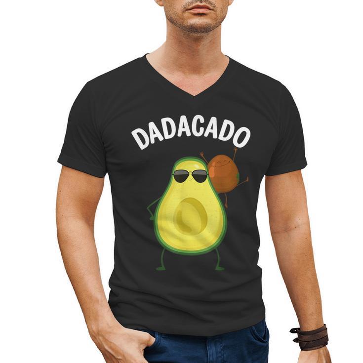 Cute Avocado For Dad Men Fruit Avocado Pear Lovers Men's V-Neck T-Shirt