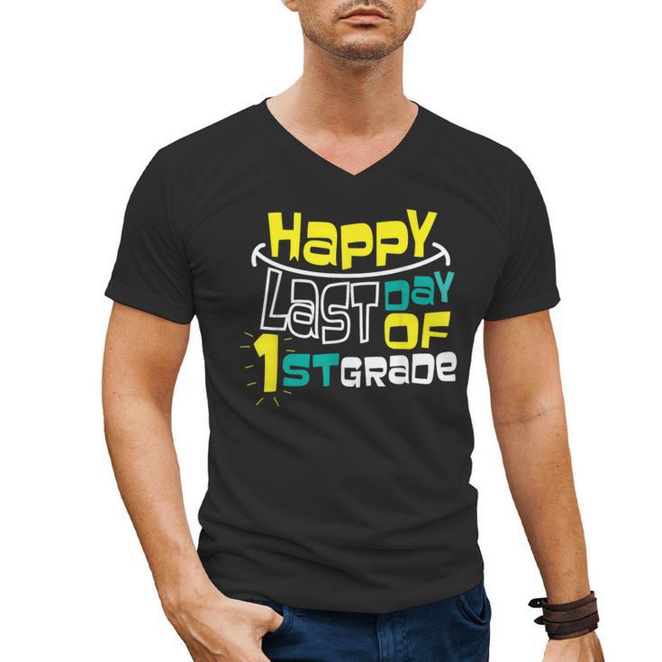 Cute Happy Last Day Of 1st Grade Shirt Kids Graduation Men's V-Neck T-Shirt