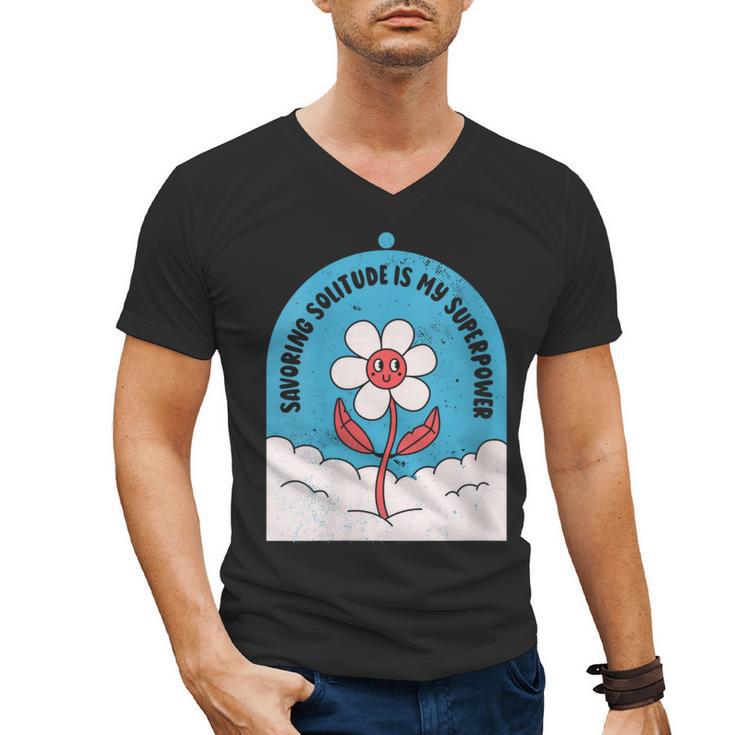 Cute Introvert Shy Teen Anti-Social Inner Strength Men's V-Neck T-Shirt