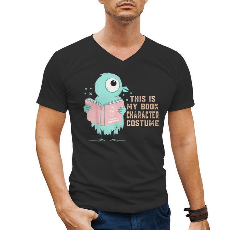 Cute Pigeon This Is My Book Character Costume For Reading Men's V-Neck T-Shirt