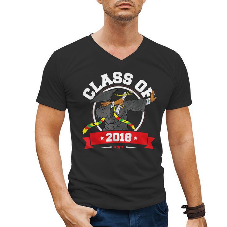 Dabbing Graduation Class Of 2018 TShirt History Month Men's V-Neck T-Shirt
