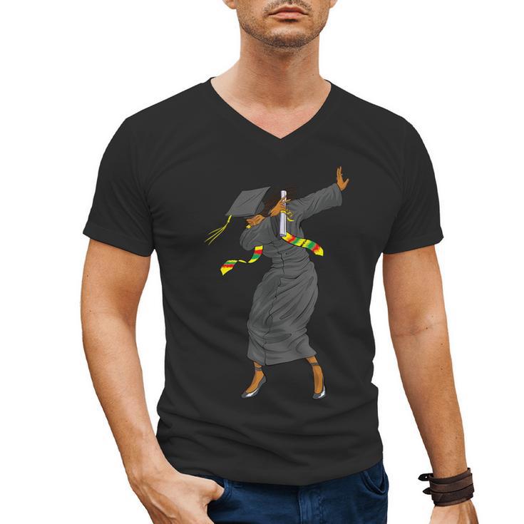 Dabbing Graduation Class Of 2025 Women History Month Men's V-Neck T-Shirt