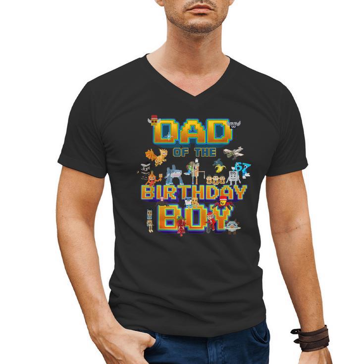 Dad Of The Birthday Boy Brainrot Meme Kids Teens Boys Men's V-Neck T-Shirt
