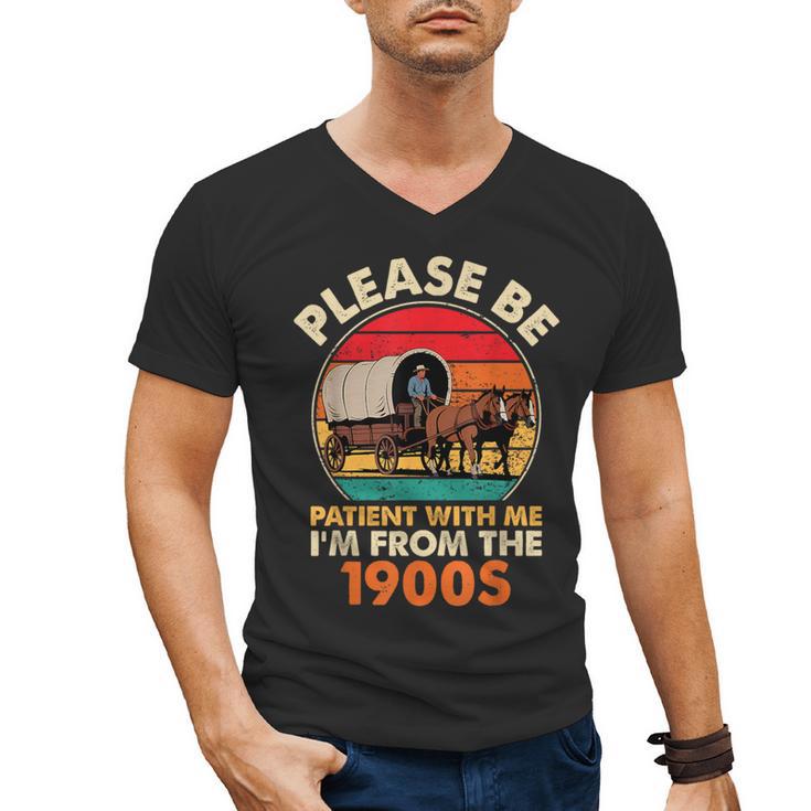Dad Father's Day Please Be Patient I'm From The 1900s Men's V-Neck T-Shirt
