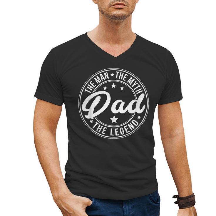 DAD The Man The Myth The Legend Father's Day Men's V-Neck T-Shirt