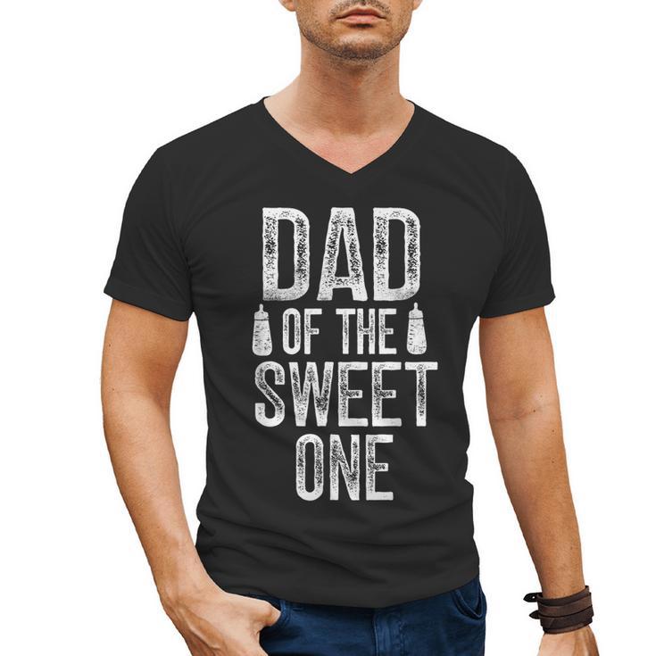 Dad Of The Sweet One Father's Day Daddy Men's V-Neck T-Shirt