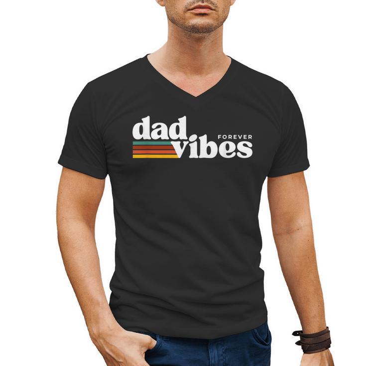 Dad-Vibes Forever Father Retro Vintage Men's V-Neck T-Shirt