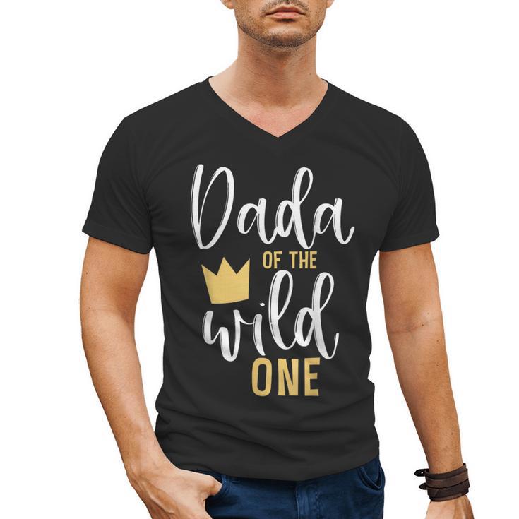 Dada Of The Wild One Shirt 1st Birthday First Thing Dad Tee Men's V-Neck T-Shirt