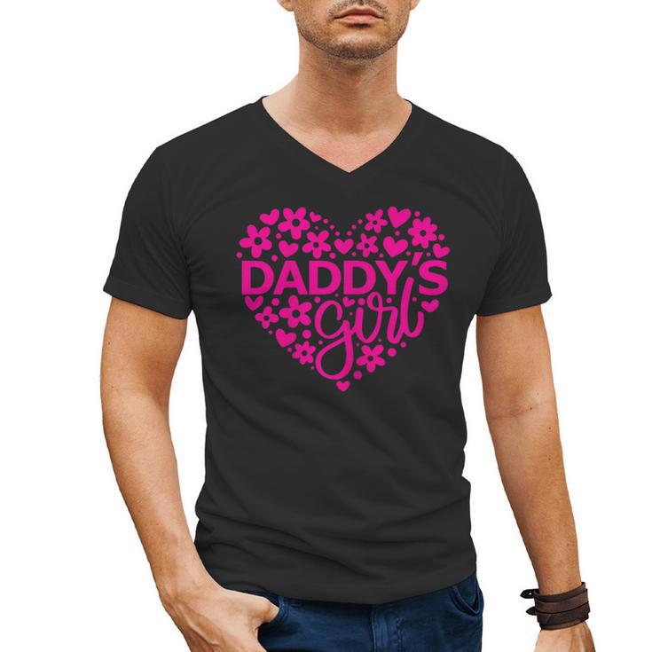 Daddy's Girl Father's Day Idea For a New Dad Men's V-Neck T-Shirt