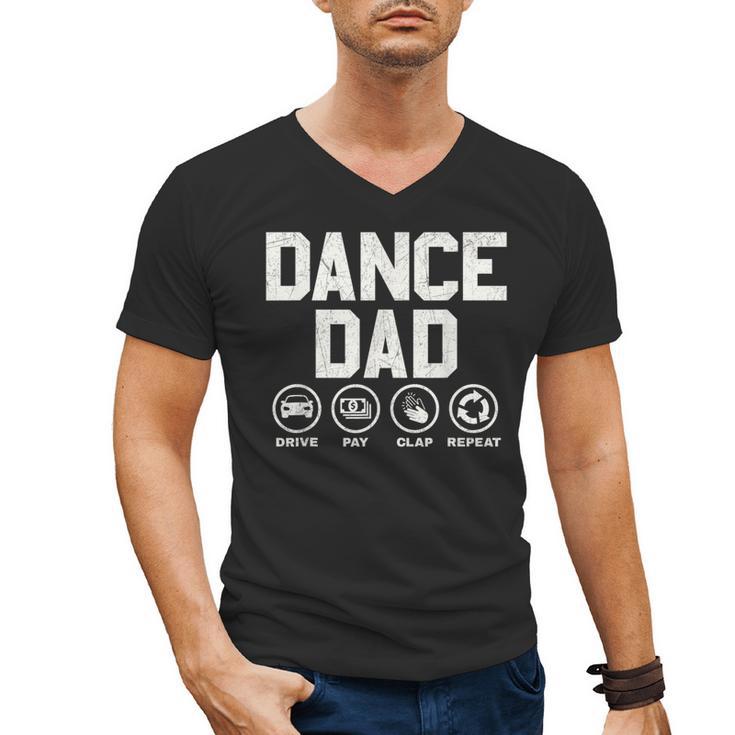 Dance Dad Proud Dancer Dancing Father Men Men's V-Neck T-Shirt