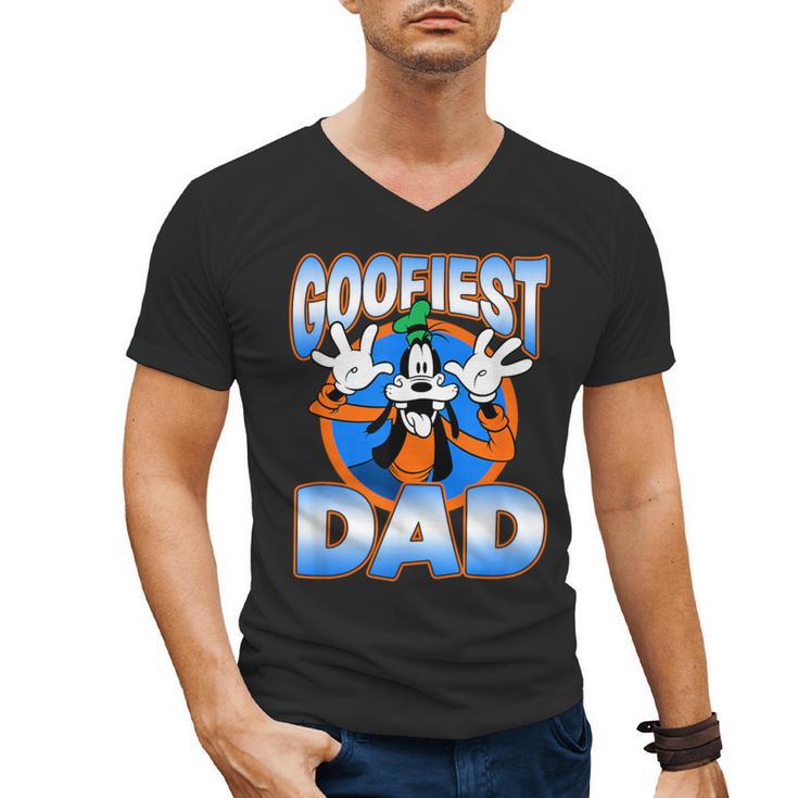 Disney Mickey And Friends Father's Day Goofiest Dad Vintage Men's V-Neck T-Shirt