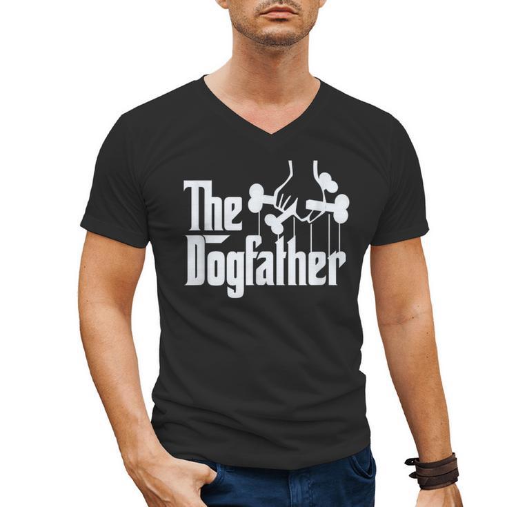 The Dogfather Dog Dad Dog Lover Men's V-Neck T-Shirt