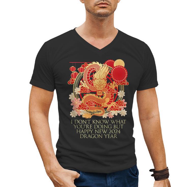 I Dont Know What Youre Doing Chinese New Year Introvert Men's V-Neck T-Shirt