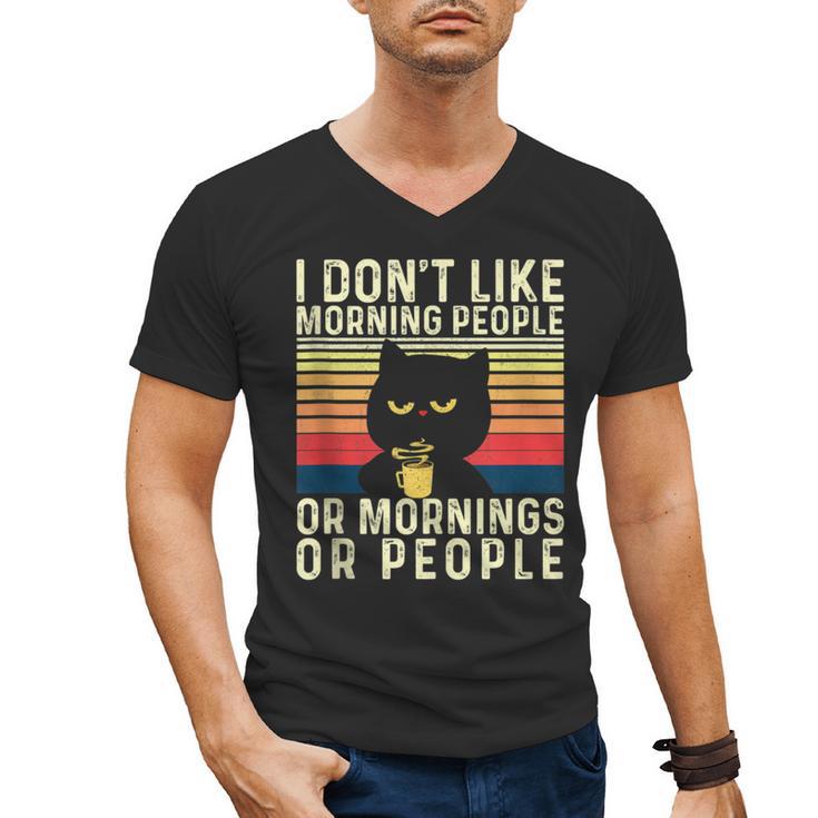 I Don't Like Morning People Introvert Introverted Antisocial Men's V-Neck T-Shirt