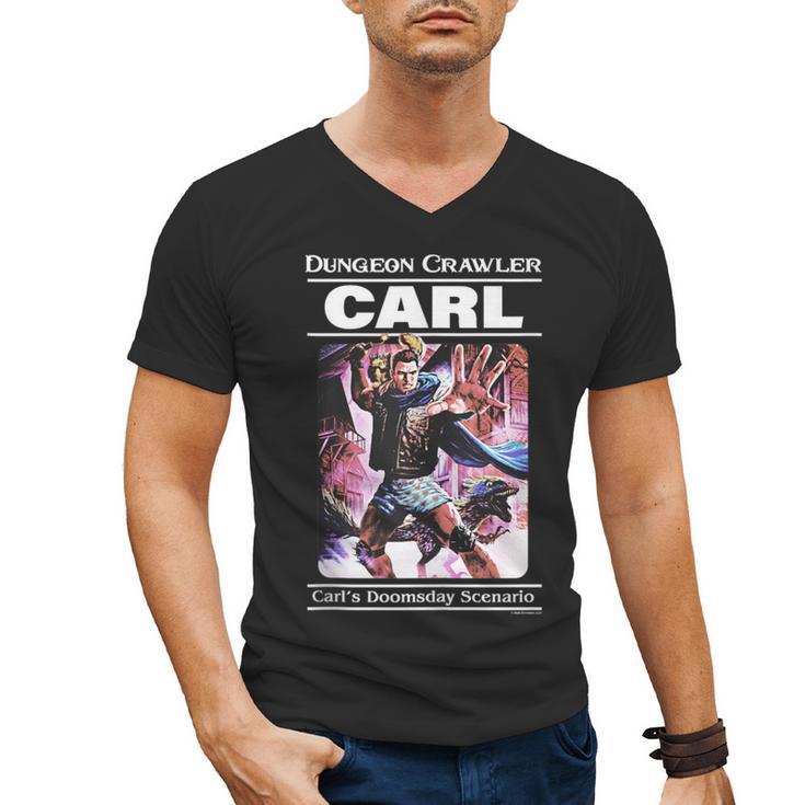 Dungeon Crawler Carl Vintage Paperback Illustration Book Men's V-Neck T-Shirt