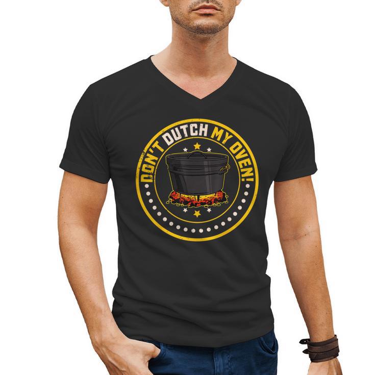 Dutch Oven Cookbook Casserole Cooking Cuisine Camping Recipe Men's V-Neck T-Shirt