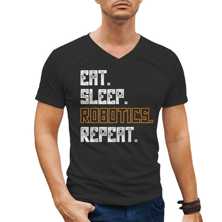 Eat Sleep Robotics Repeat Shirt Graduation Men's V-Neck T-Shirt