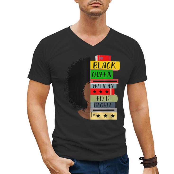 EdD Doctor Of Education Book Degree Doctorate Graduation Men's V-Neck T-Shirt