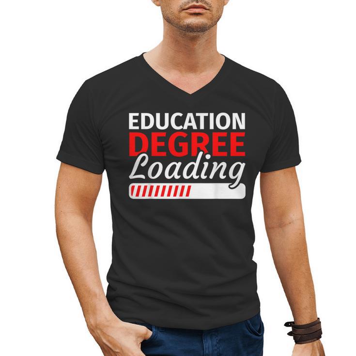 Education Major Shirts Teaching Degree Loading Graduation Men's V-Neck T-Shirt