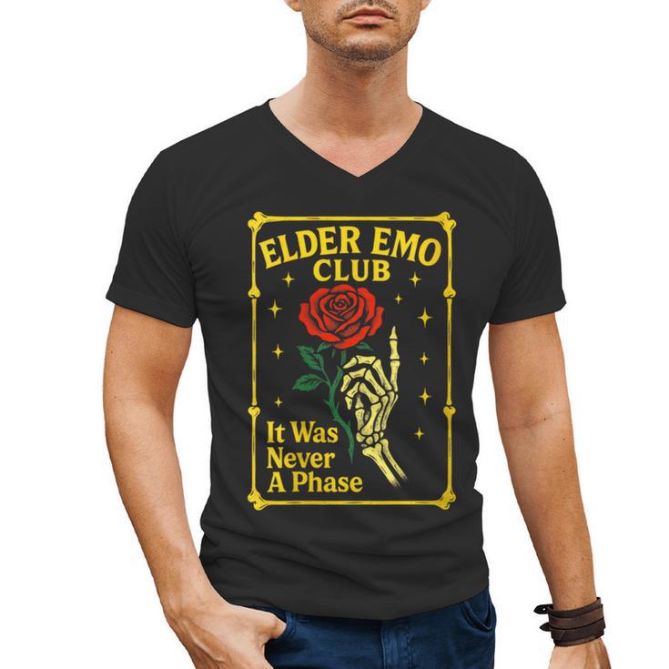 Elder Emo Club Emo Gothic Music Nostalgia Men's V-Neck T-Shirt
