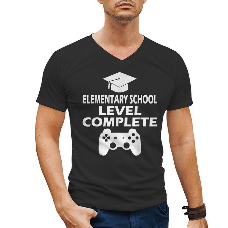 Elementary School Level Complete Gamer Graduation Day 2024 Men's V-Neck T-Shirt