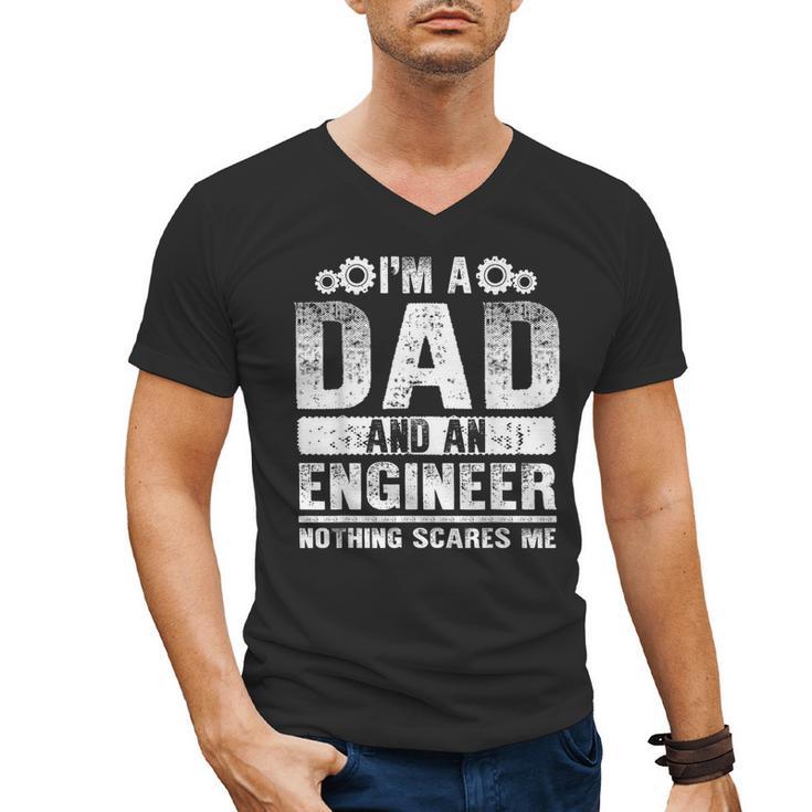 Engineer Dad Art For Men Father Day Engineering Lovers Men's V-Neck T-Shirt