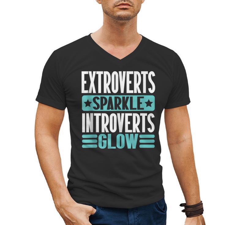 Extroverts Sparkle Introverts Glow Introvert Men's V-Neck T-Shirt