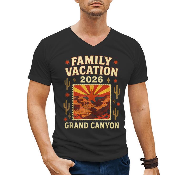 Family Vacation Grand Canyon 2026 Nostalgia Men's V-Neck T-Shirt