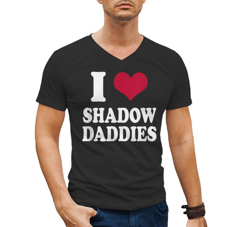Fantasy Romantasy Book Lover I Love Heart Shadow Daddies Men's V-Neck T-Shirt