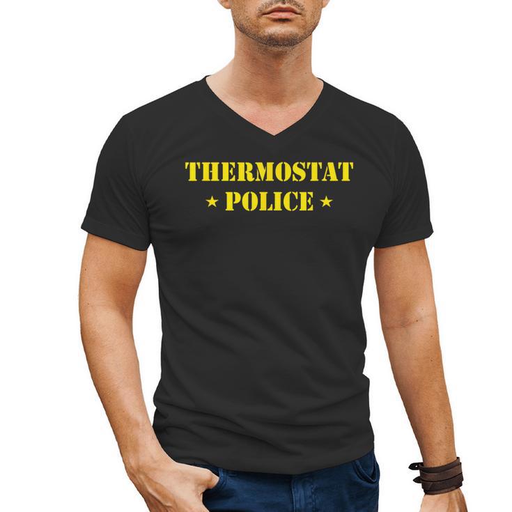 Father For Men Thermostat Police Dad Men's V-Neck T-Shirt