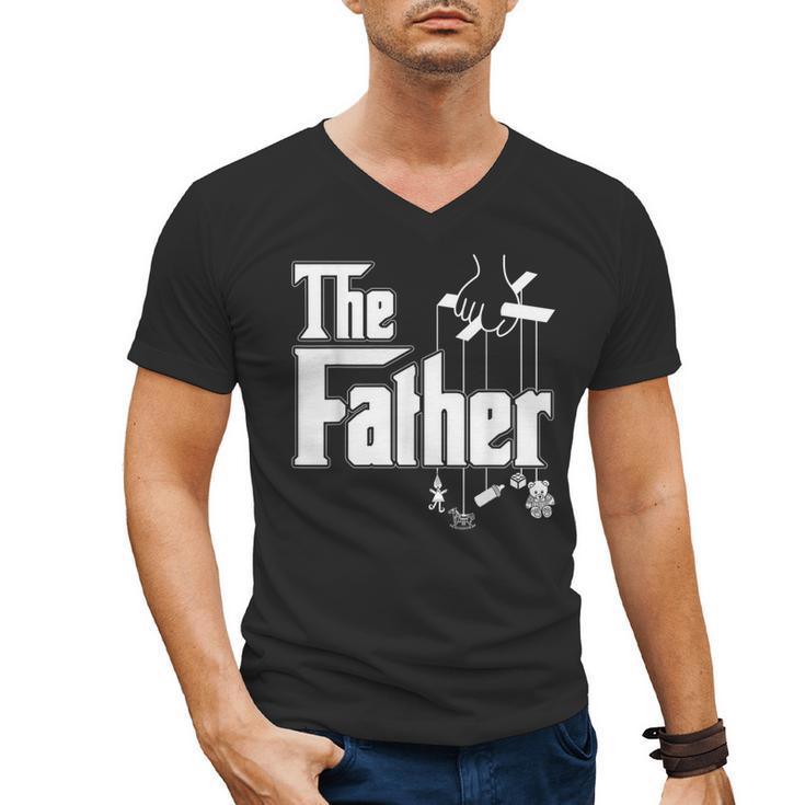 The Father New Daddy Expecting Baby  T-Shirt Men's V-Neck T-Shirt