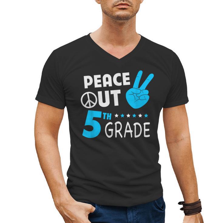 Fifth Grade Graduation Peace Out 5th Grade Boys Men's V-Neck T-Shirt