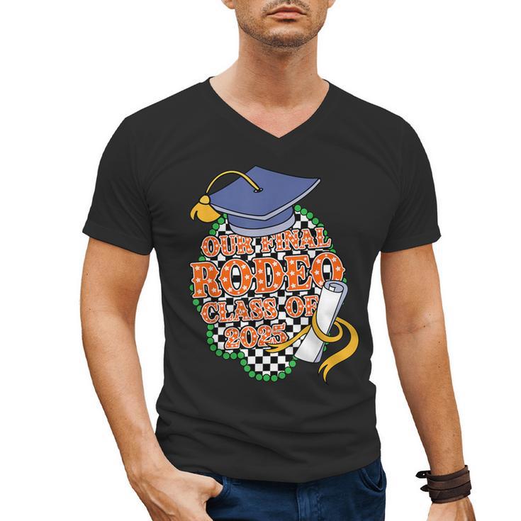 Our Final Rodeo Class Of 2025 Rodeo Western Graduation Texas Men's V-Neck T-Shirt