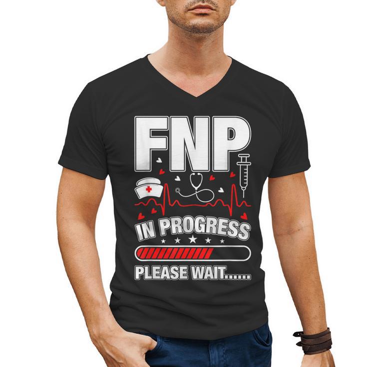 FNP In Progress Graduation Family Nurse Practitioner Men's V-Neck T-Shirt