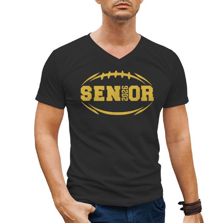 Football Proud Senior 2026 Graduation Year Men's V-Neck T-Shirt