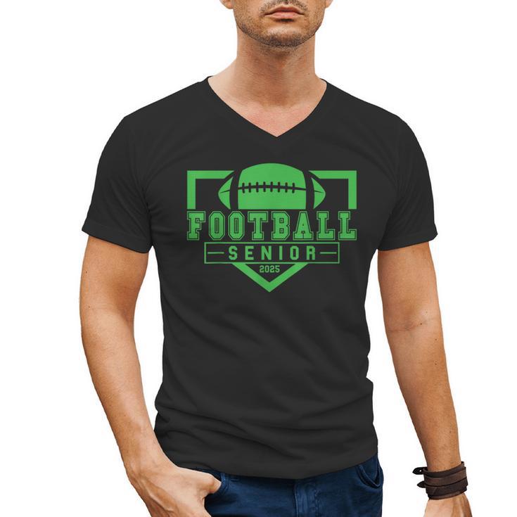Football Senior Night Football Senior 2025 Graduation 24 Men's V-Neck T-Shirt