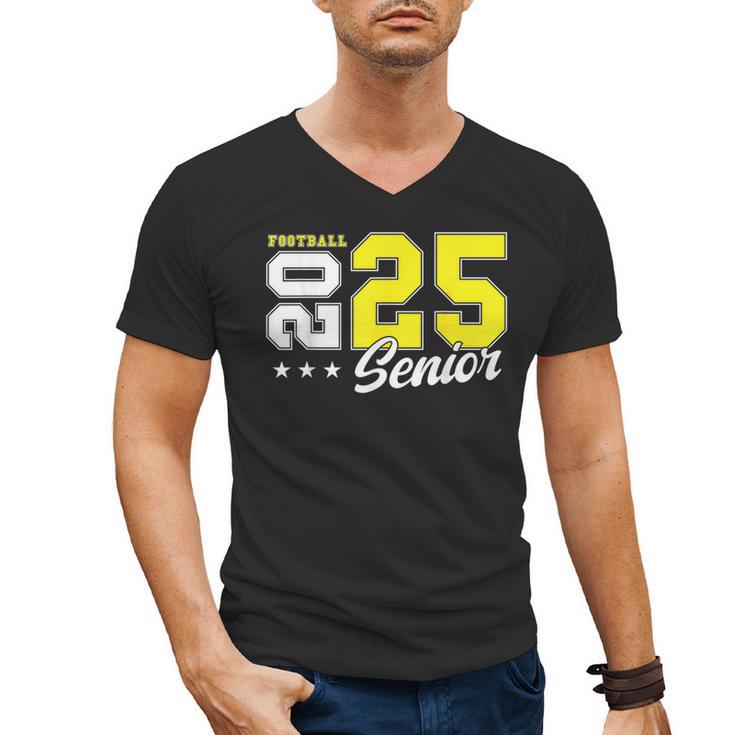 Football Senior Night Football Senior 2025 Graduation 55 Men's V-Neck T-Shirt